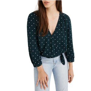 Madewell Dot Wrap Top